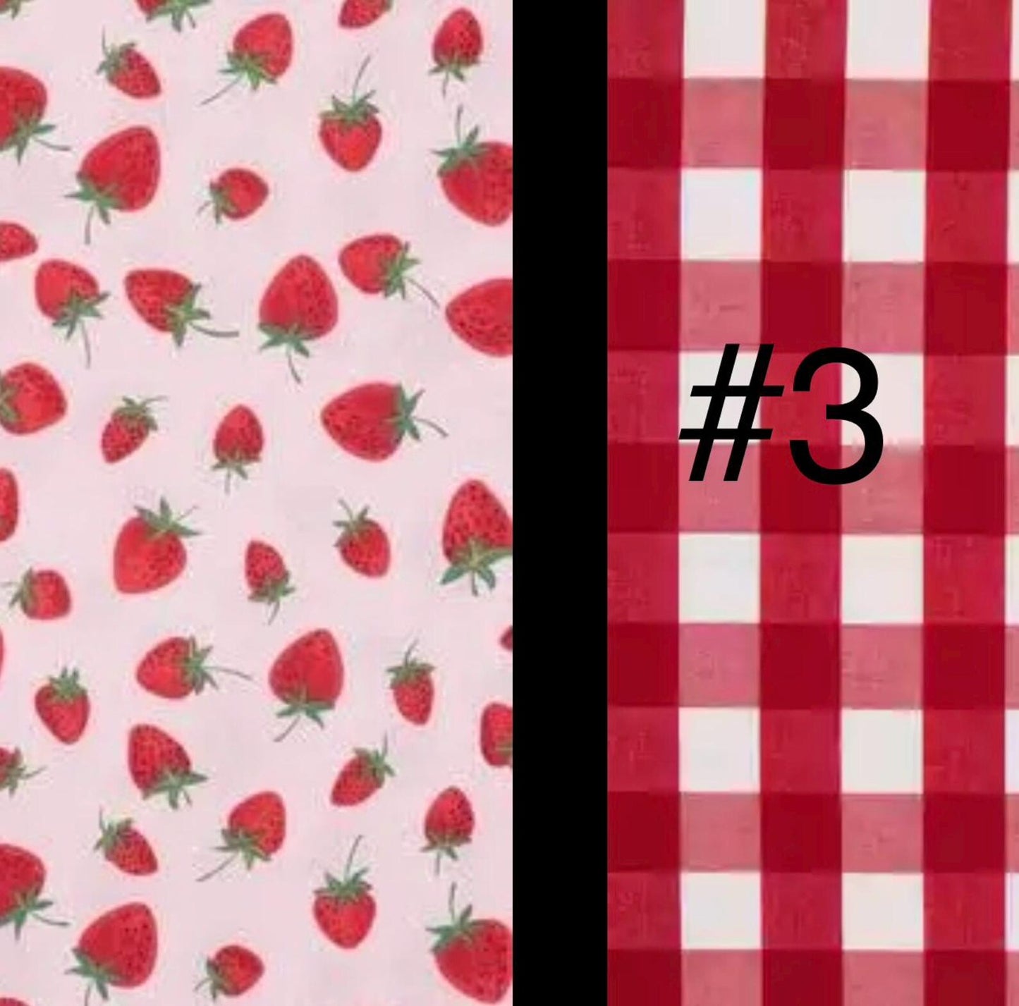 Strawberry Puff flutter sleeves with Red Bow Back (Copy)