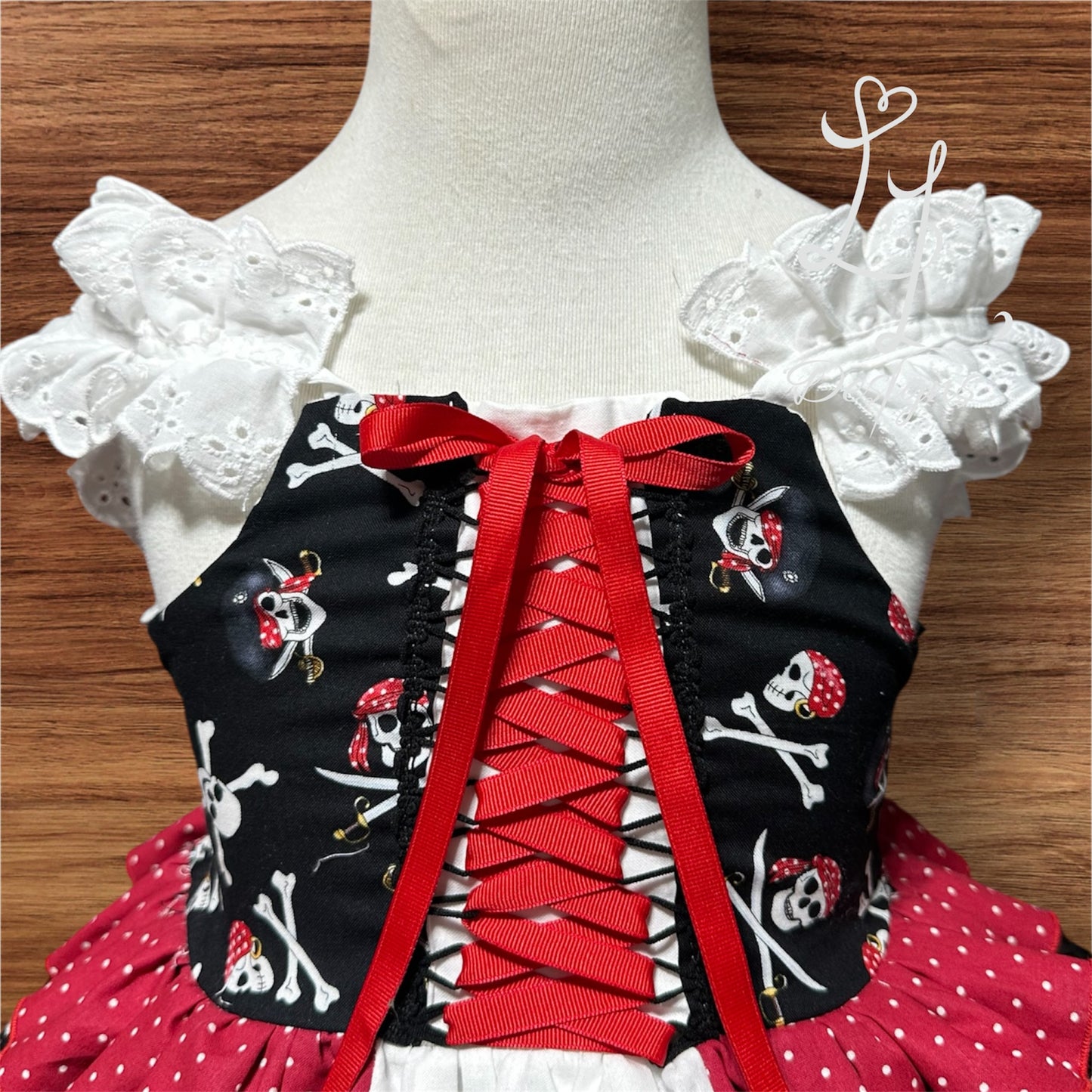 Pirate Inspired Girls Dress – Skull & Ruffle Boutique Outfit