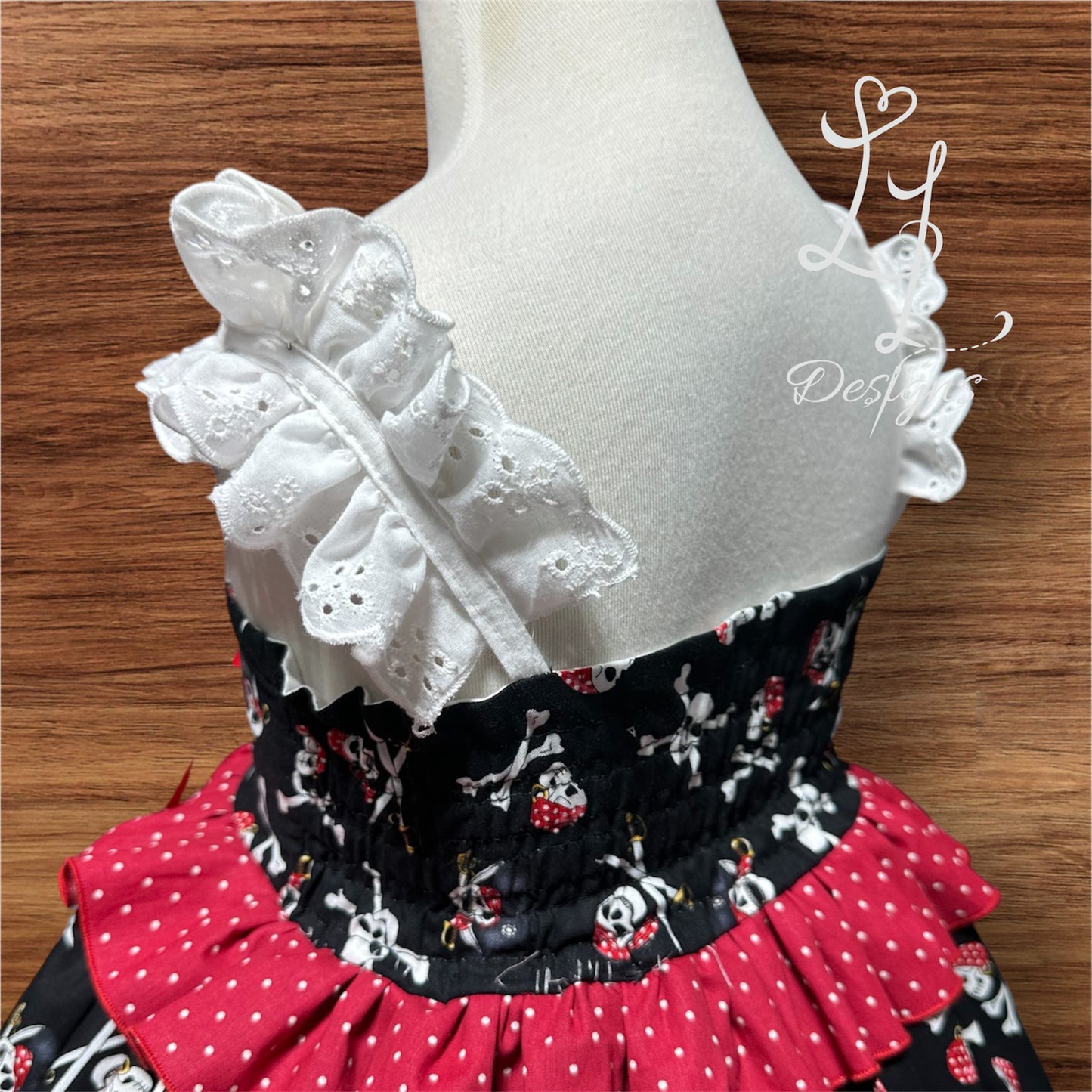 Pirate Inspired Girls Dress – Skull & Ruffle Boutique Outfit