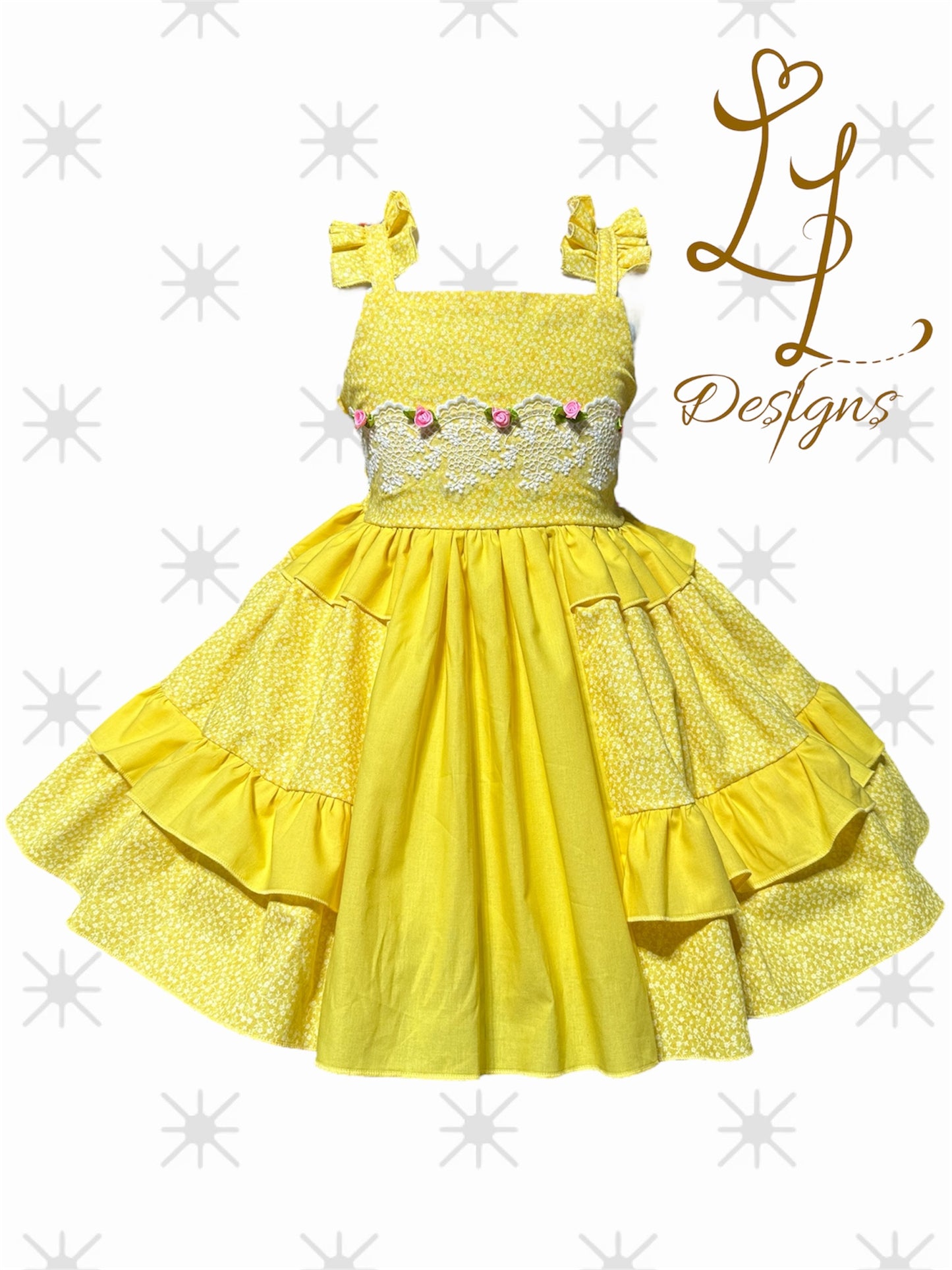 Yellow Princess Dress – Girls Boutique Fairytale Gown