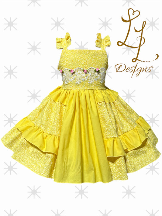 Yellow Princess Dress – Girls Boutique Fairytale Gown