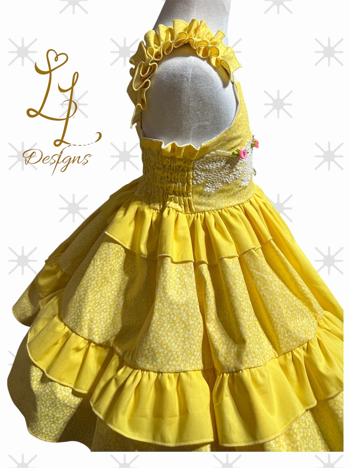 Yellow Princess Dress – Girls Boutique Fairytale Gown