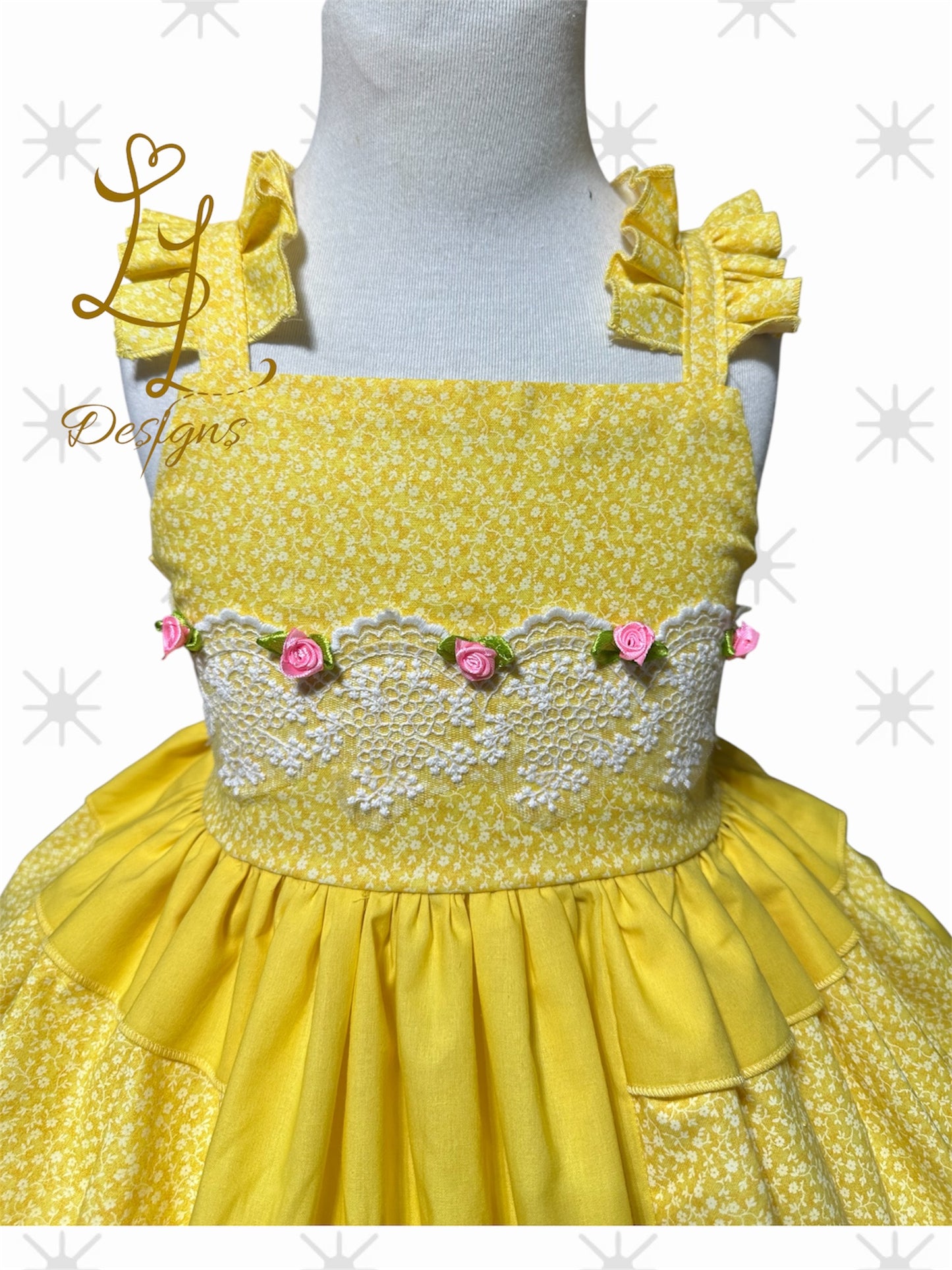 Yellow Princess Dress – Girls Boutique Fairytale Gown