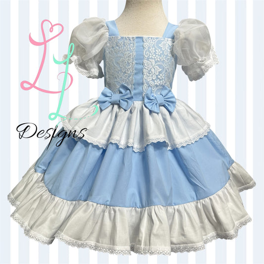 ⭐ Cinderella Inspired Blue Princess Dress – Girls Boutique Gown