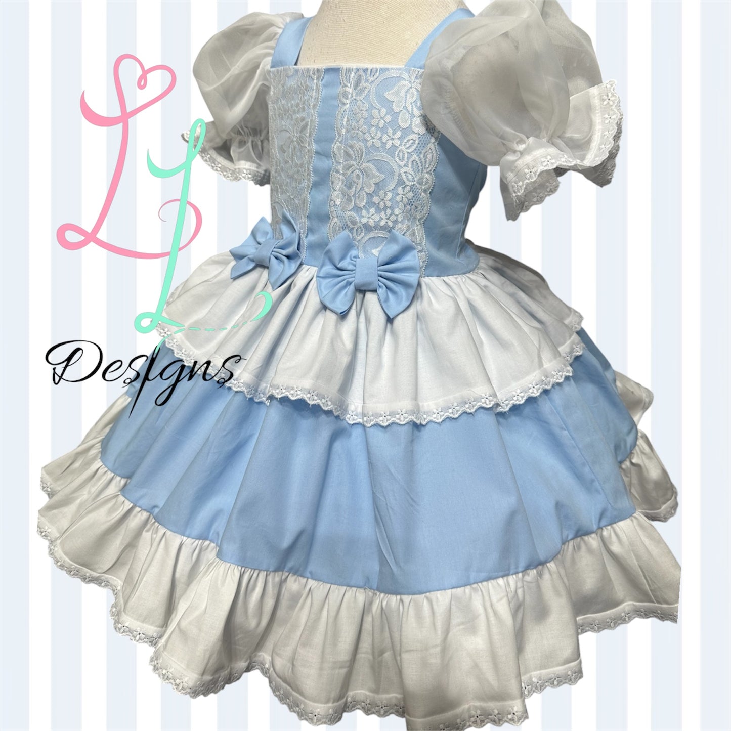 ⭐ Cinderella Inspired Blue Princess Dress – Girls Boutique Gown