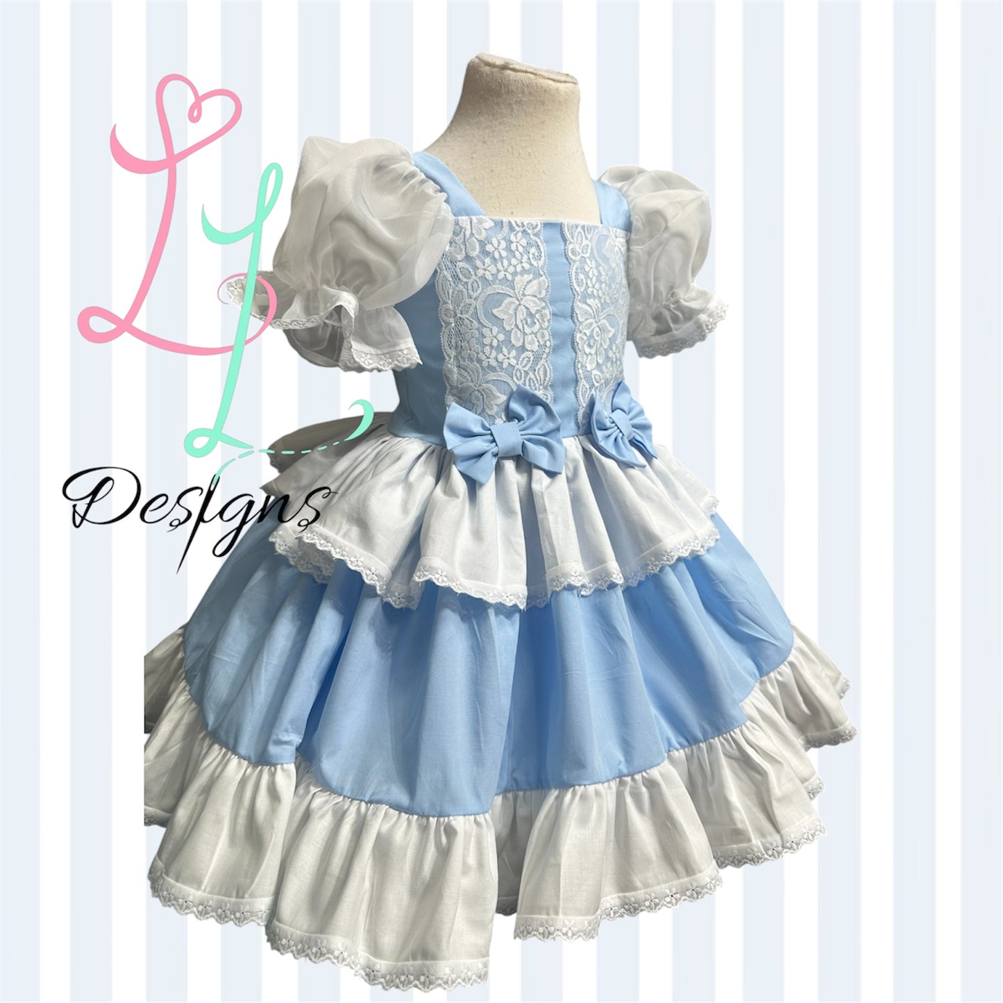⭐ Cinderella Inspired Blue Princess Dress – Girls Boutique Gown